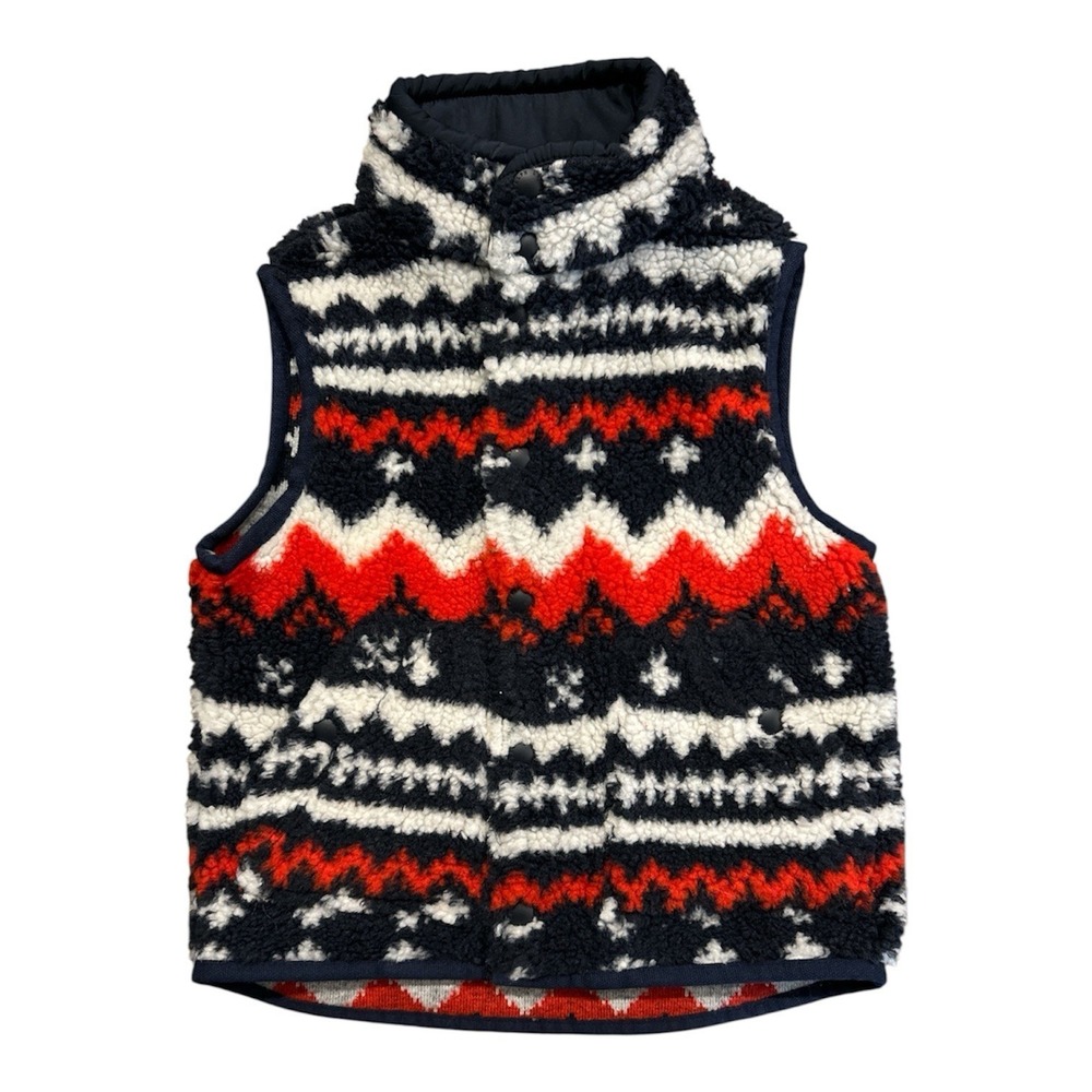 Polo Ralph Lauren Toddler Unisex Aztec Sherpa Vest Size 3T Zip Up With Buttons